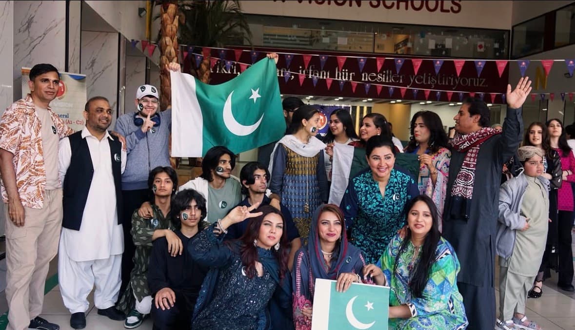 Students celebrating Cultural Day in traditional dress